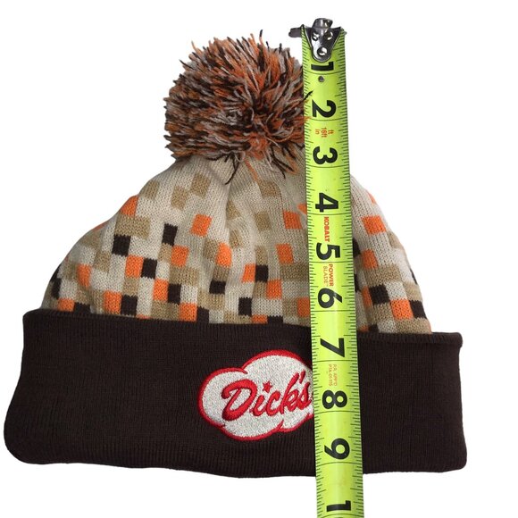 DICKS Beanie Hat Warm Cap.  Orange Brown.  Thick Knit.  Adult Size. - Picture 3 of 8